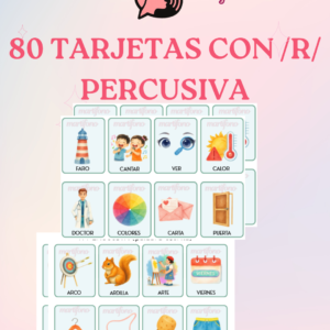 80 TARJETAS CON /R/ PERCUSIVA