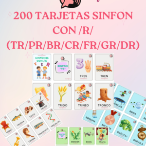 200 TARJETAS Ilustrativas de SIINFONES con R. (TR / PR / BR / CR / FR / GR / DR)